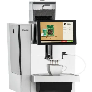 Hoge Kwaliteit Bartscher KV1 DELUXE Volautomatisch Koffiezetapparaat | 60-80 kopjes/u | 30+ koffiespecialiteiten | Touchscreen | 370x535x625mm