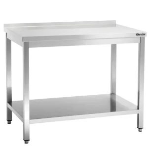 Koop Online Bartscher RVS Werktafel | Vast Gelast | Opstaande Rand | 2000x600x850mm
