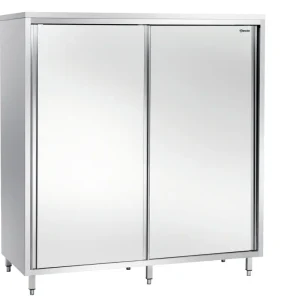 Bartscher Servieskast 700 B1600 | RVS | Schuifdeuren | 3 Schappen | 1600x700x2000mm Hoge Kwaliteit