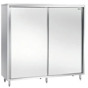 Tijdelijk Beschikbaar Bartscher Servieskast RVS 600, B1400, 2 Schuifdeuren | 1400x600x2000mm