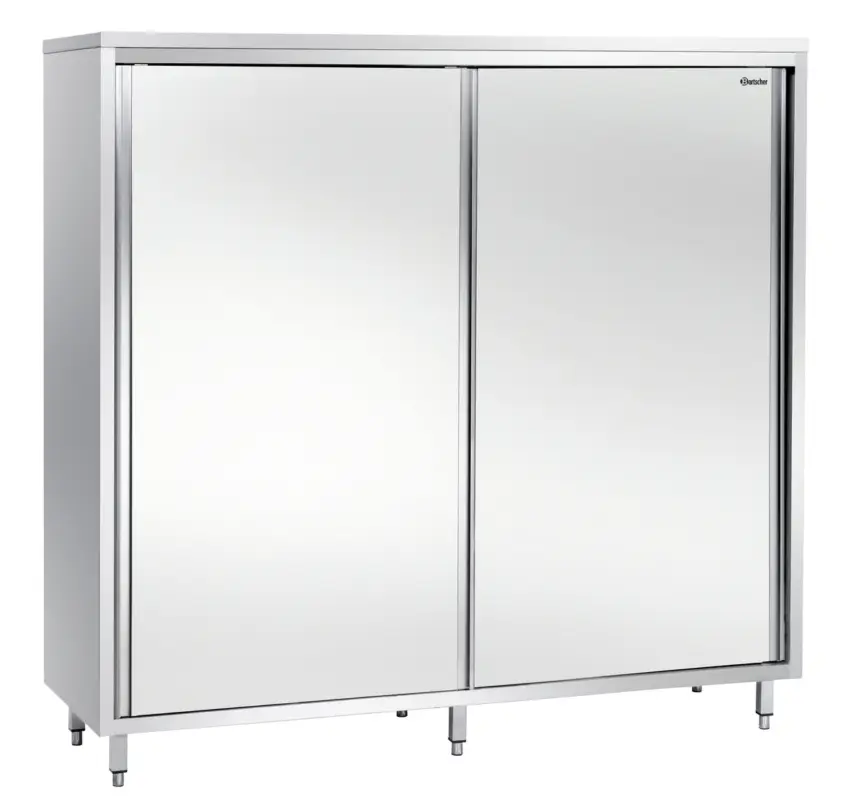 Tijdelijk Beschikbaar Bartscher Servieskast RVS 600, B1400, 2 Schuifdeuren | 1400x600x2000mm