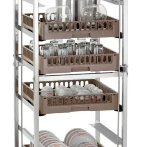 Meest Verkocht Bartscher Spoelkorfwagen RVS ASP700 | Vermogen 100 kg | 565x555x1750mm