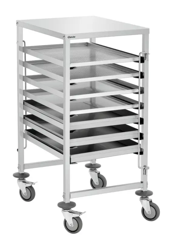 Direct Beschikbaar Bartscher Euronormwagen AEN700-6040 | 7 roosters | 600x400mm | 535x685x1010mm