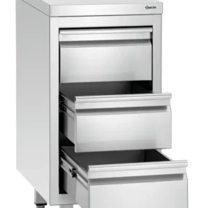Goedkoop Bartscher Ladenkast 700S3A | 3 Lades | GN 1/1 | RVS | 400x700x850mm