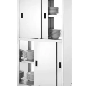 Koopje Doorgangskast Met Tussenblad En Schuifdeuren, Hendi, Kitchen Line, 800x500x(h)1800mm