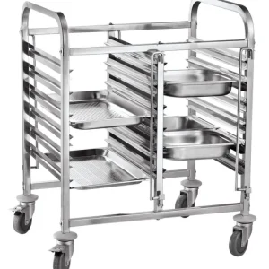 Laatste Kans Dubbele Regaalwagen – 12 X GN 1/1, Hendi, 740x550x(h)940mm
