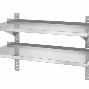 Dubbele Verstelbare Wandplak, Met 2 Bevestigingsbeugels, Hendi, 1000x400x(h)600mm Snelle Levering