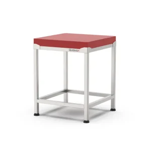 Alleen Vandaag Qusinox Hakblok | RVS/Polyethyleen | Blokdikte 80mm | Gelast | 700x700x900mm