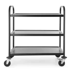 Serveerwagen Mat Zwart, Hendi, 905x585x(h)945mm Nu Kopen