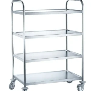 Speciale Aanbieding Serveerwagen Met 4 Bladen, Hendi, 905x585x(h)1245mm