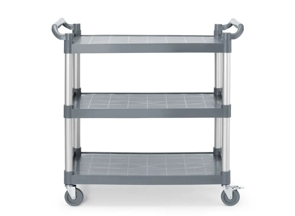 Serveerwagen polypropyleen met 3 bladen, groot, AmerBox, 1010x500x(H)960mm Tijdelijk Beschikbaar
