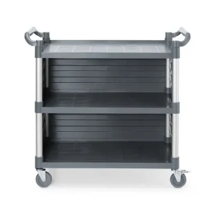 Serveerwagen polypropyleen met 3 bladen, groot, AmerBox, Inclusief zijpanelen, 1010x500x(H)960mm Hete Deal