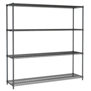 Dagaanbieding Stelling 4 Levels 1800 Zwart Demontabel