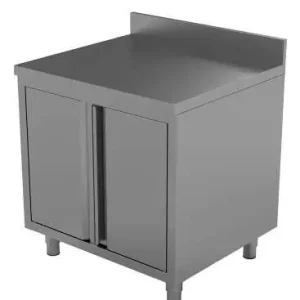 Unninox Werkkast | RVS | 2 Draaideuren | Achter Rand | 900x700x850mm Veilige Betaling