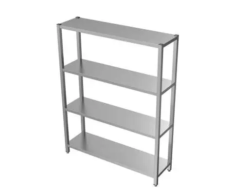Actieprijs Unninox Voorraadrek | RVS | 4 Schappen | 1000x400x1800mm