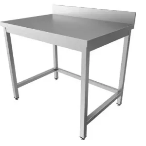 Beperkte Voorraad Unninox Werktafel | RVS | Achter Rand | 1000x700x850/900mm