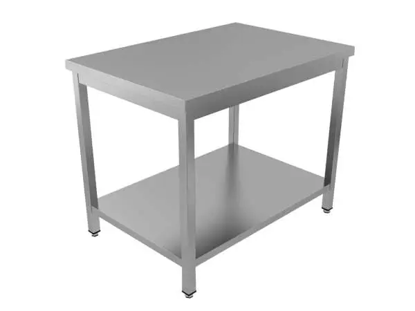 Unninox Werktafel | RVS | Bodemschap | 1400x600x(h)850/900mm Meest Verkocht