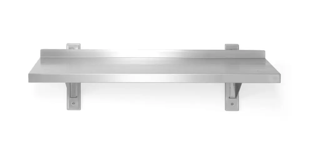 Dagaanbieding Verstelbare enkele wandplank met 2 beugels, HENDI, 800x300x(H)600mm
