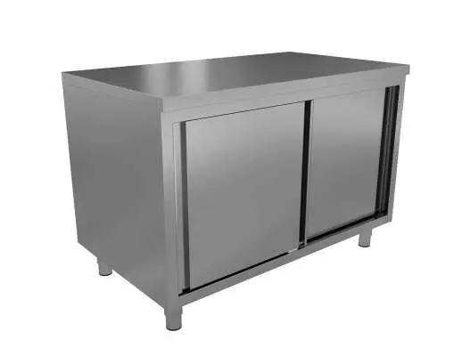 Must-Have Unninox Werktafel | RVS | Schuifdeuren | 1600x600x850/900mm