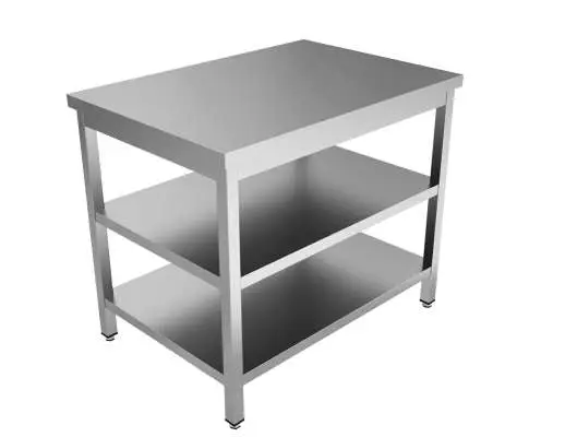 Unninox Werktafel | RVS | Tussen-/bodemschap | 1600x700x850/900mm Favoriet