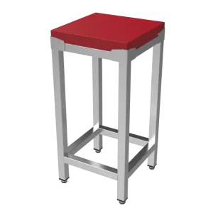 Nu Kopen Unninox Hakblok | RVS/polyethyleen | Blokdikte 100mm | Gelast | 800x600x850(h)mm