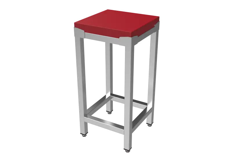 Nu Kopen Unninox Hakblok | RVS/polyethyleen | Blokdikte 100mm | Gelast | 800x600x850(h)mm