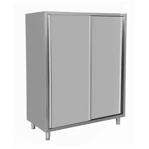 Unninox Servieskast | RVS | Schuifdeuren | 1400x700x1800mm Dagaanbieding