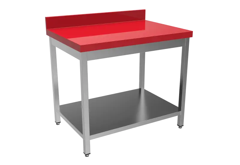 Unninox Snijwerktafel | RVS/polyethyleen | Gelast | Bodemschap | Achter Rand | 1600x700x850/900mm Bestel Nu