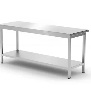 Uitverkoop Werktafel Zware Uitvoering Met Plank, 600 Mm Diep, Hendi, Kitchen Line, 1800x600x(h)850mm