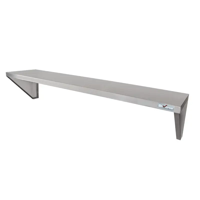 Veilige Betaling Diverso Muurrek | RVS | Met 2 Beugels | 900x300x30mm