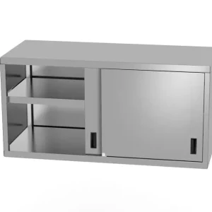 Goedkoop Wandmontagekast Met Schuifdeuren – Gelast, Diepte: 300mm., Hendi, Profi Line, 1000x300x(h)600mm