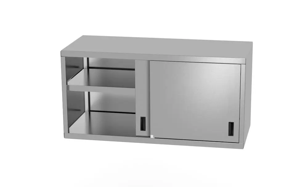 Goedkoop Wandmontagekast Met Schuifdeuren – Gelast, Diepte: 300mm., Hendi, Profi Line, 1000x300x(h)600mm