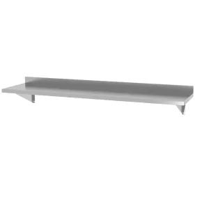 Finale Uitverkoop Wandplank Met 2 Bevestigingsbeugels, Hendi, 1200x300x(h)250mm