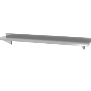 Wandplank Met 2 Bevestigingsbeugels, Hendi, 1400x300x(h)250mm Korting