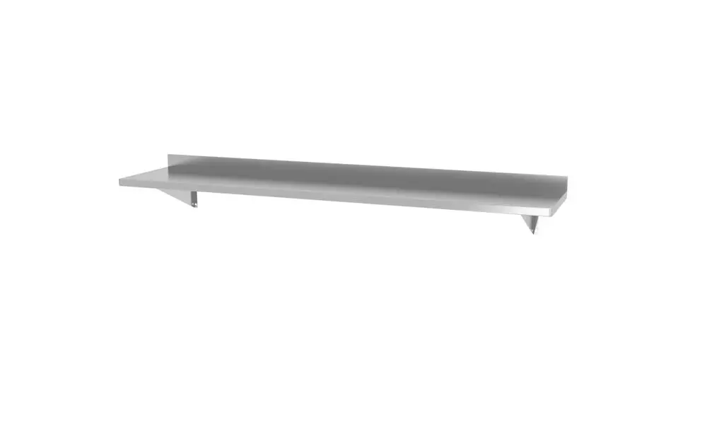 Wandplank Met 2 Bevestigingsbeugels, Hendi, 1400x300x(h)250mm Korting