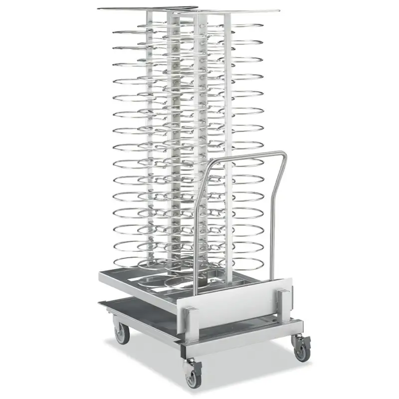 Wagen En Uittrekbare Lader, Voor 92 Borden (ø 300 Mm) Voor Oven 20x GN 2/1 (ruimte 75 Mm) Laatste Kans