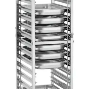 Bartscher Gastronormwagen AGN1800-1/1 | 18 Roosters | Voor 1/1, 1/2, 1/3 GN | 450x613x1895mm Gratis Retour