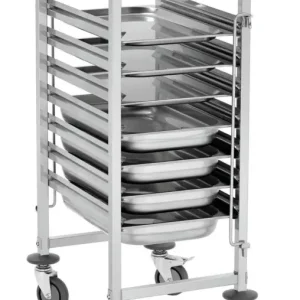 Superprijs Bartscher Gastronormwagen AGN700-1/1 | 7 roosters | 1/1, 1/2, 1/3, 2/3 GN | 450x620x1010mm