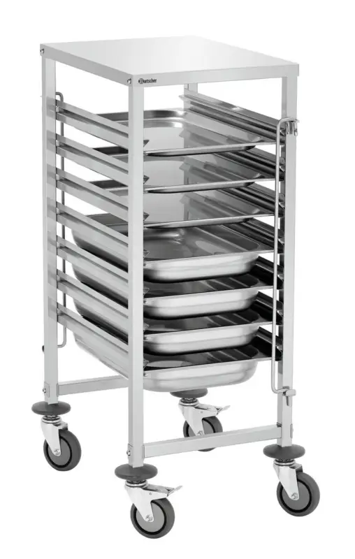 Superprijs Bartscher Gastronormwagen AGN700-1/1 | 7 roosters | 1/1, 1/2, 1/3, 2/3 GN | 450x620x1010mm