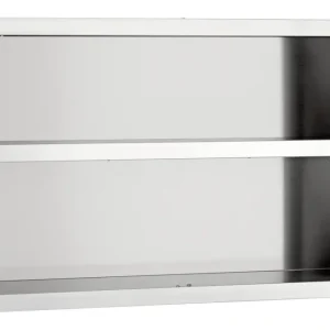 Bartscher RVS Open Wandkast | Verstelbare Tussenschap | 1000x400x660mm Goedkoop