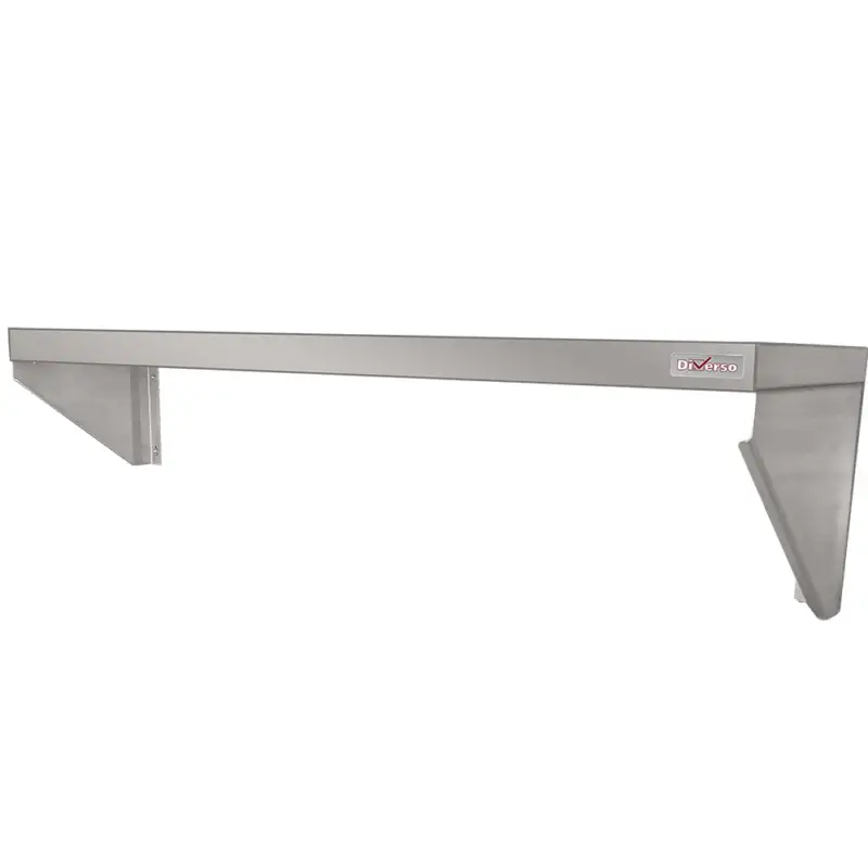 Snelle Levering Diverso By Diamond Wandschap | RVS | 1 Niveau | 1200x300mm