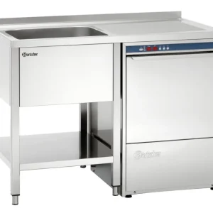 Uitverkoop Bartscher Spoeltafel | 1 Spoelbak Links + Bodemschap | Vaatwasser Rechts | 1200x700x850 mm